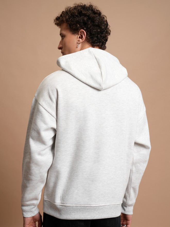 Highlander Men White Hooded Pullover Sweatshirt - White - Image 3