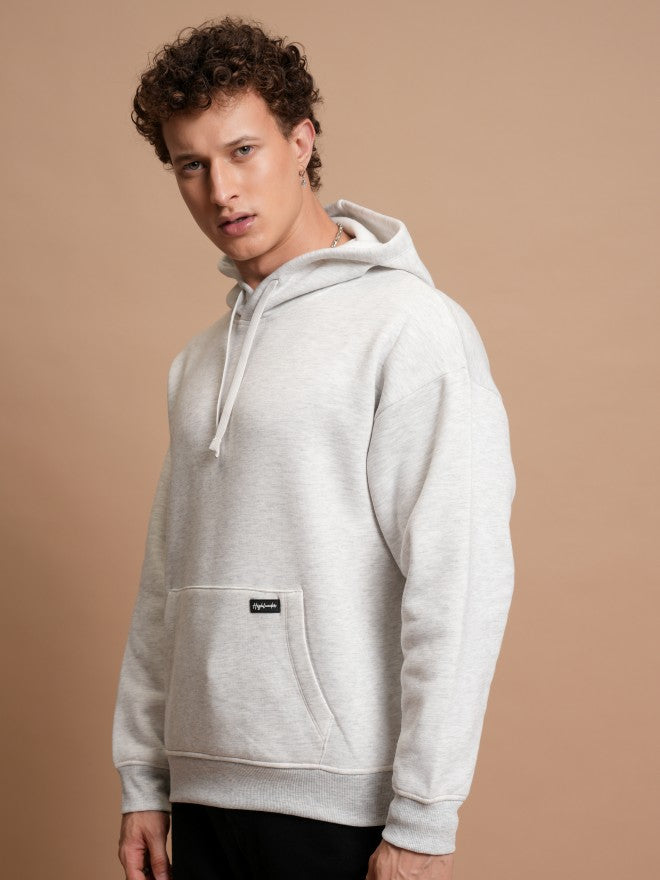 Highlander Men White Hooded Pullover Sweatshirt - White - Image 4