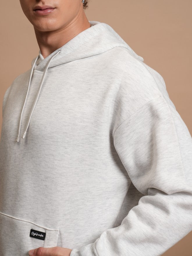 Highlander Men White Hooded Pullover Sweatshirt - White - Image 5