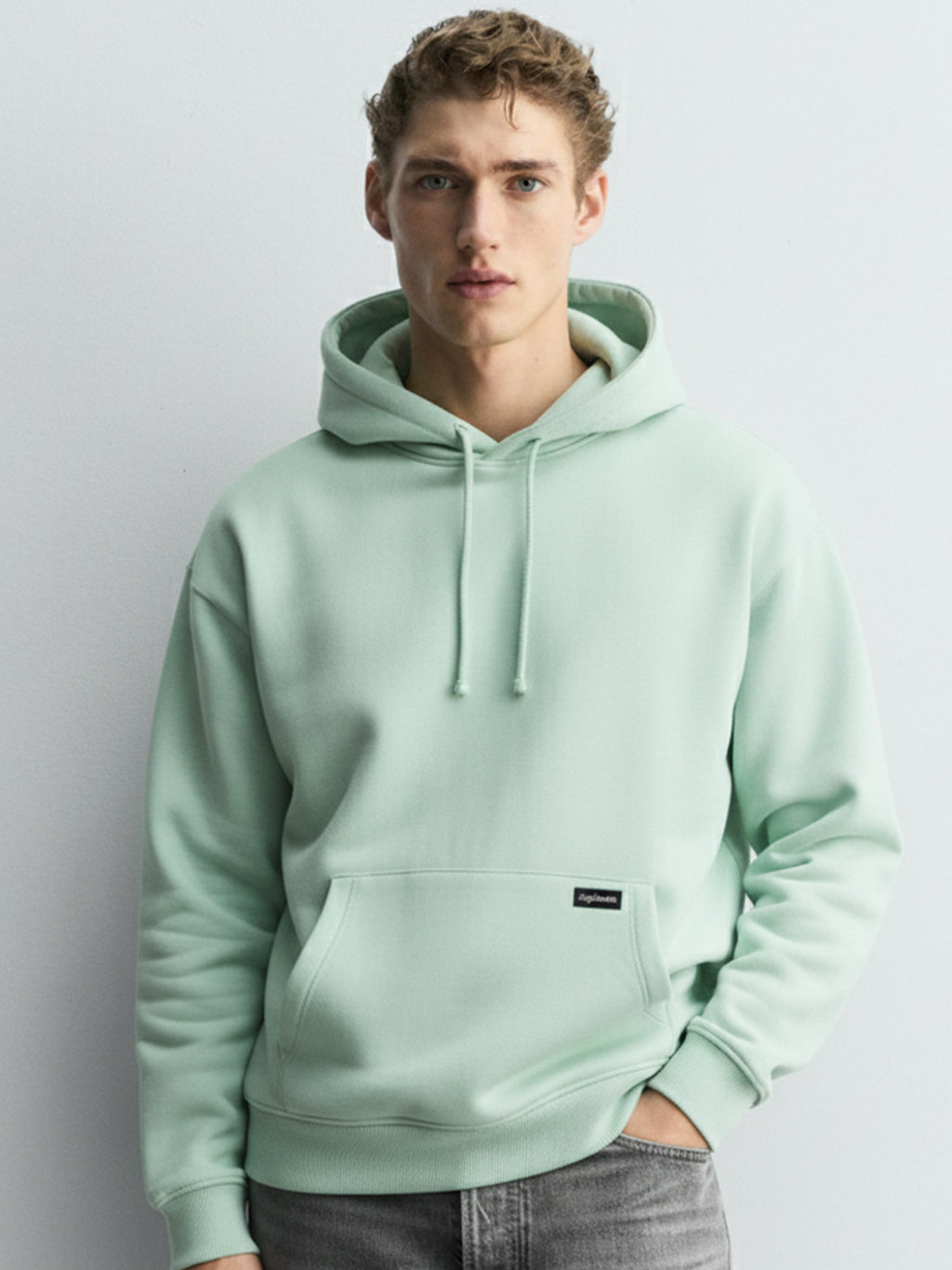 Highlander Men Green Hooded Pullover Sweatshirt - Green - Image 1