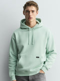 Highlander Men Green Hooded Pullover Sweatshirt - Green - Image 1
