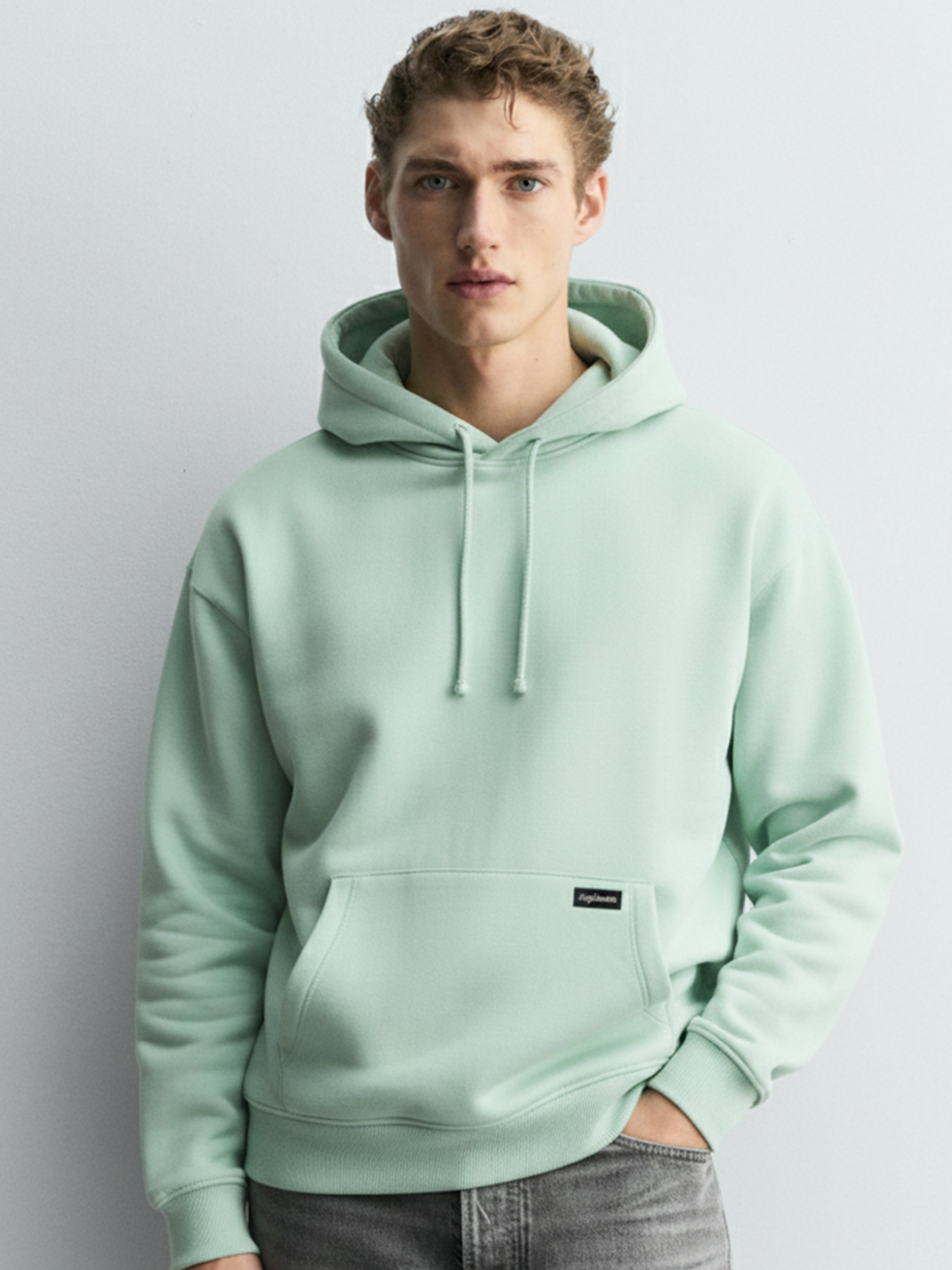Highlander Men Green Hooded Pullover Sweatshirt - Green - Image 1