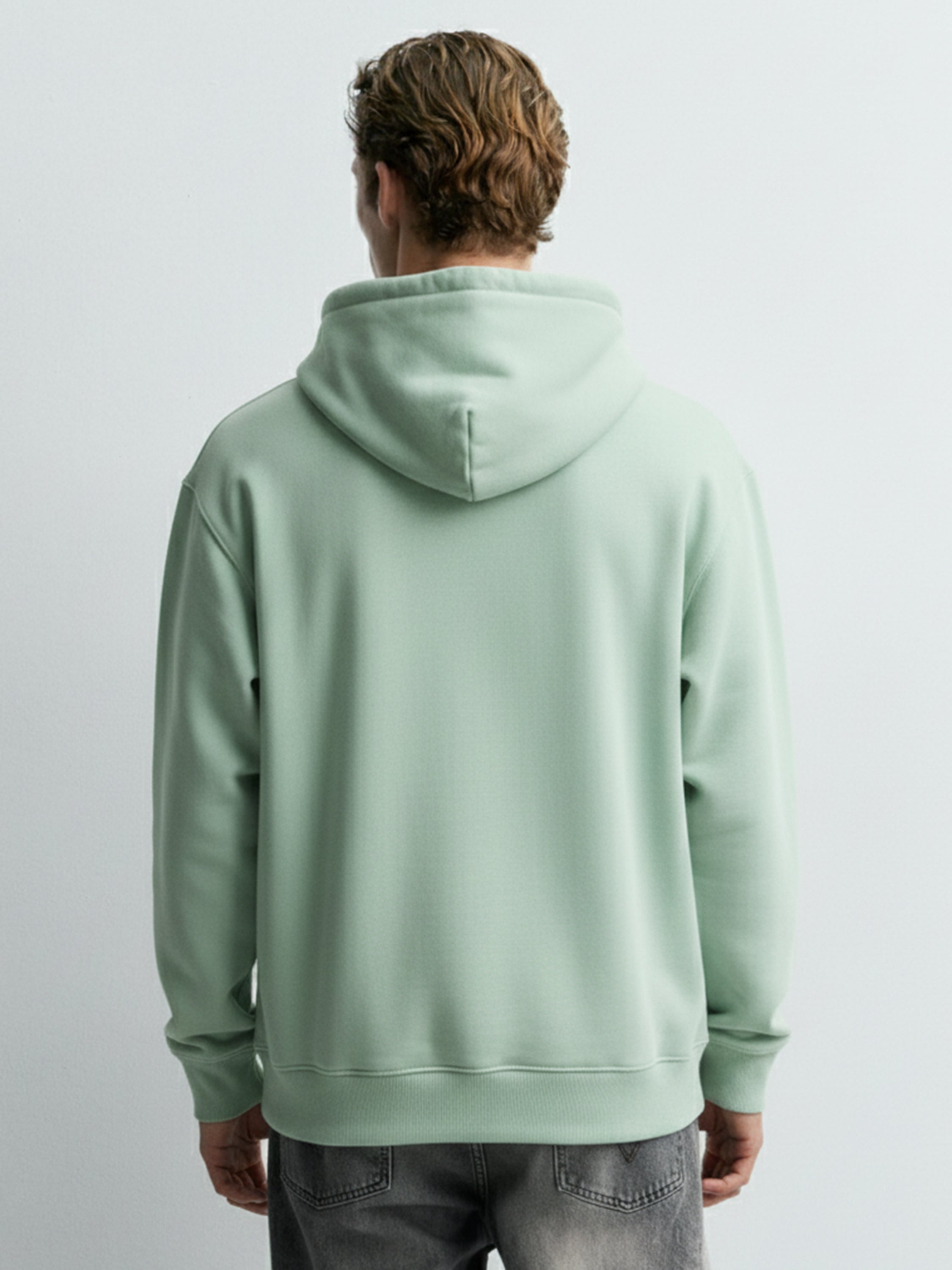 Highlander Men Green Hooded Pullover Sweatshirt - Green - Image 3