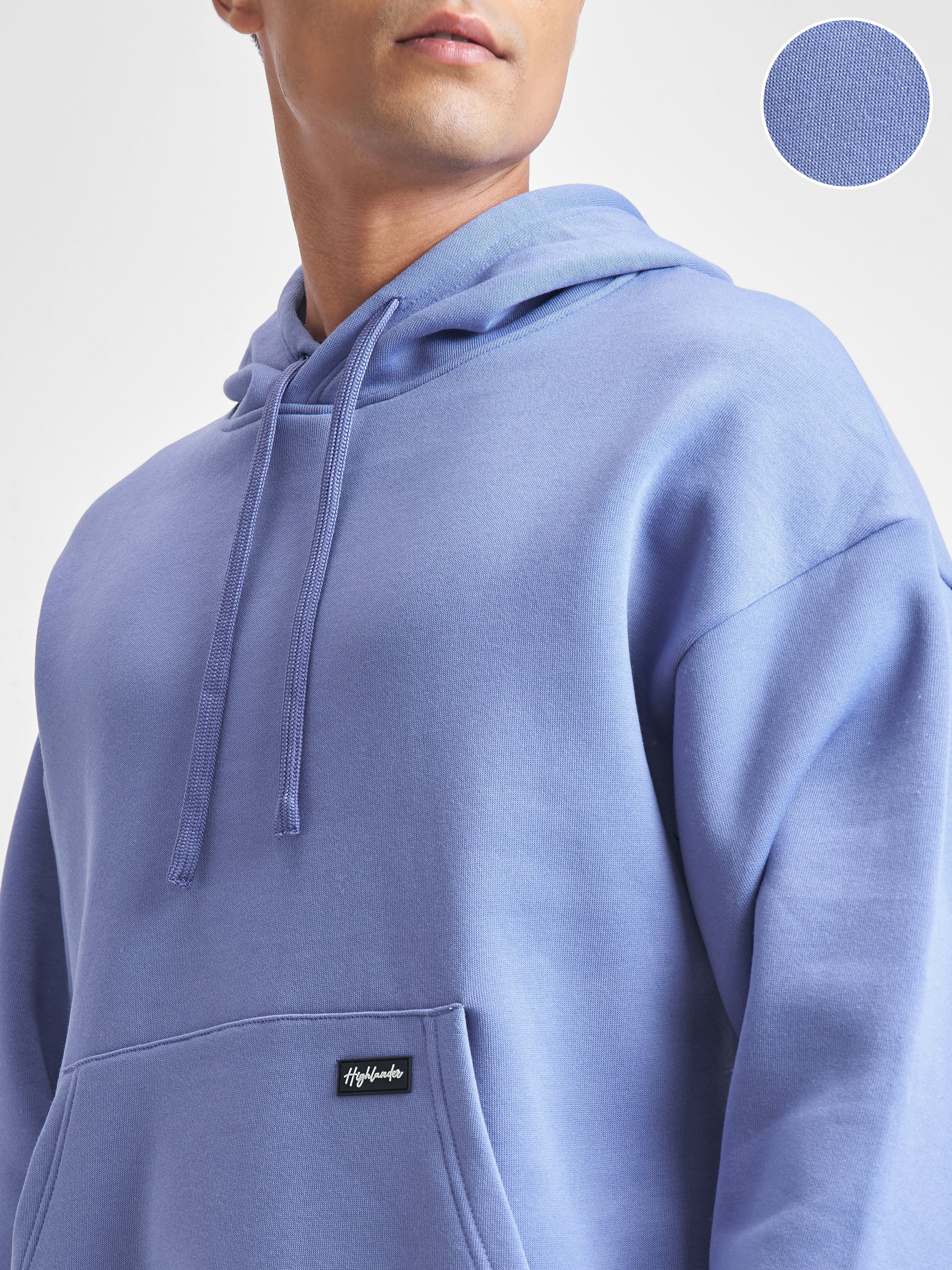 Highlander Men Purple Hooded Pullover Sweatshirt - Purple - Image 5