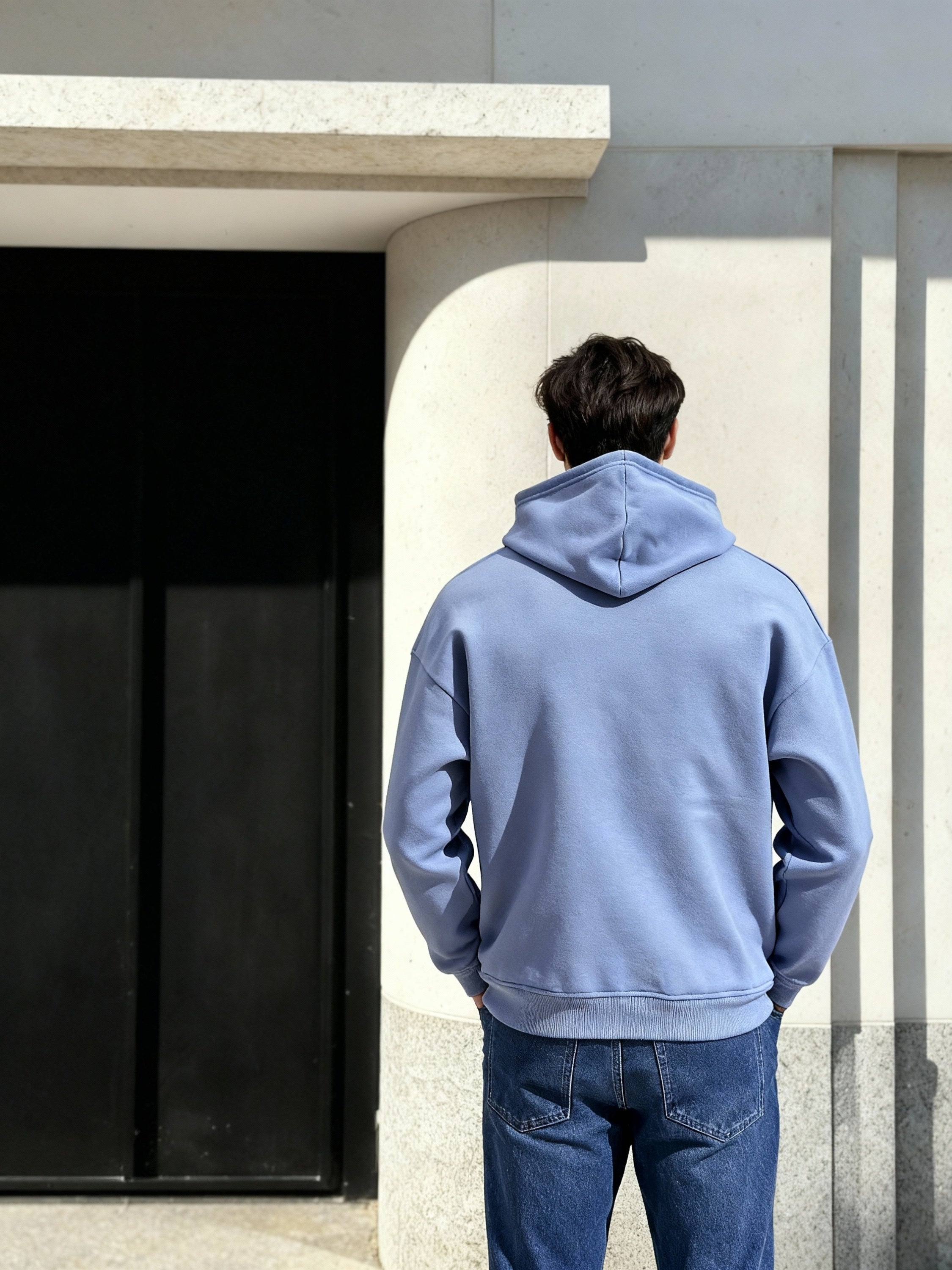 Highlander Men Purple Hooded Pullover Sweatshirt - Purple - Image 3
