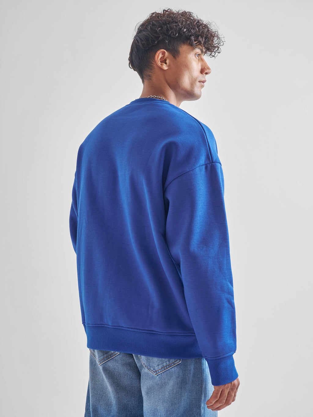 Highlander Men Blue Round Neck Pullover Sweatshirt - Blue - Image 3