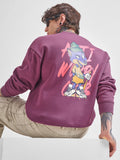 Highlander Men Purple Round Neck Pullover Sweatshirt - Purple - Image 1