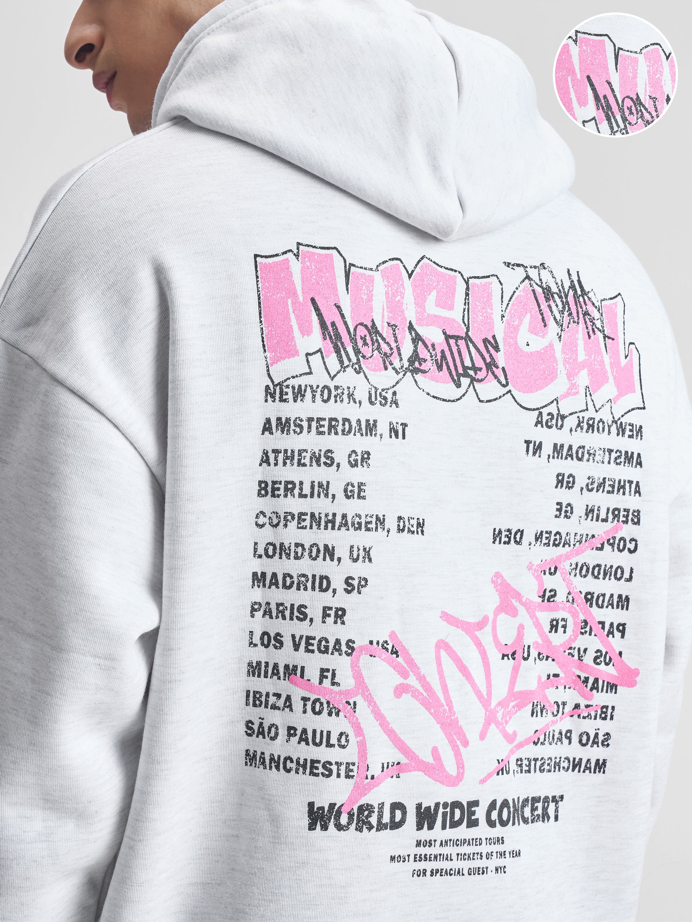 Highlander Men White Hooded Pullover Sweatshirt - White - Image 5