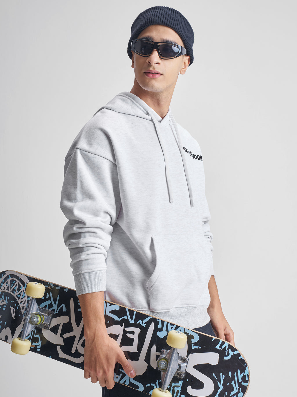 Highlander Men White Hooded Pullover Sweatshirt - White - Image 6