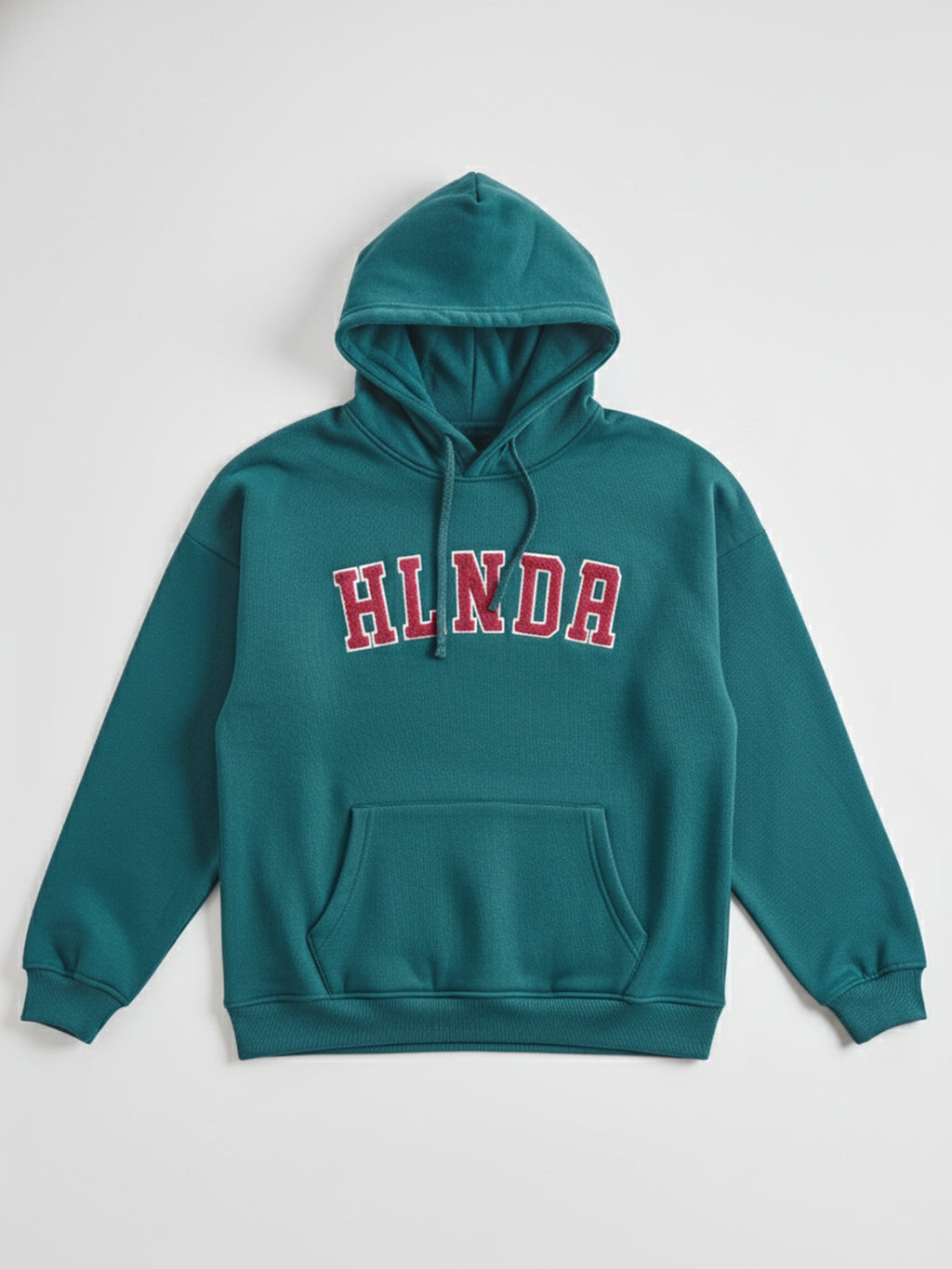 Highlander Men Teal Hooded Pullover Sweatshirt - Teal - Image 4