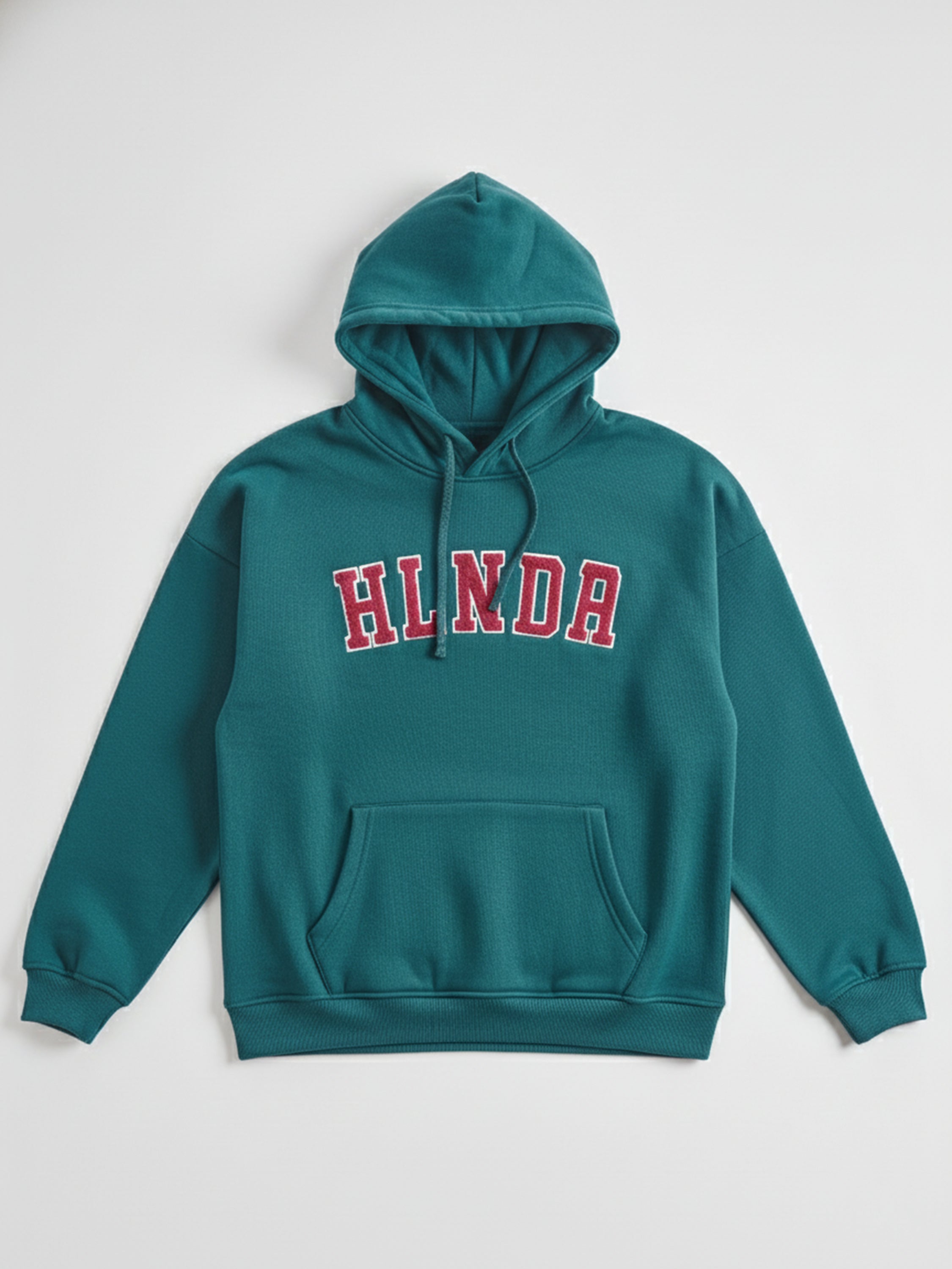 Highlander Men Teal Hooded Pullover Sweatshirt - Teal - Image 4