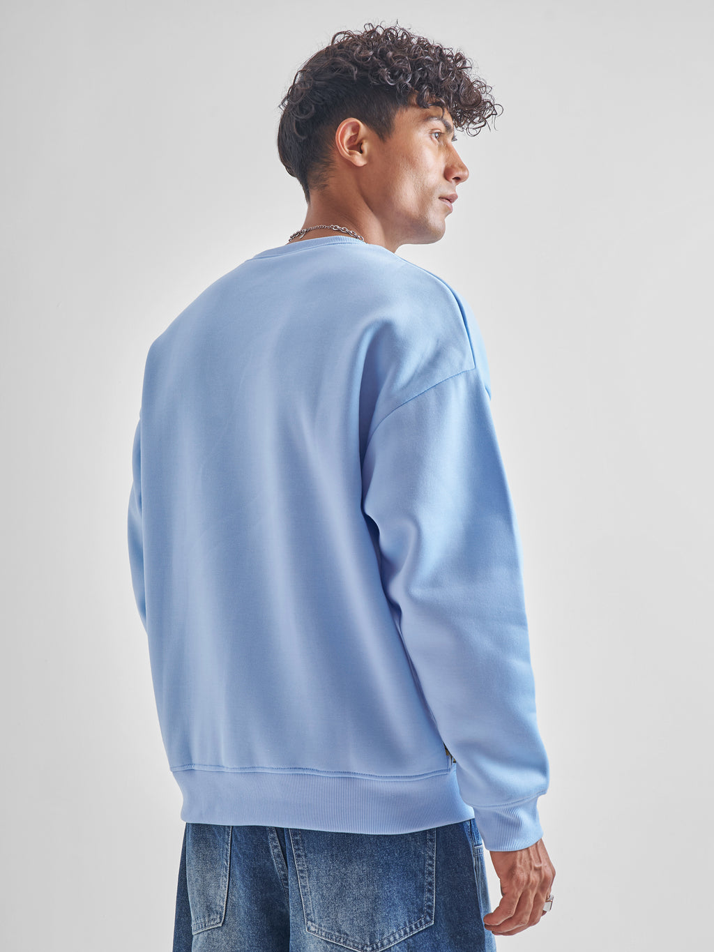 Highlander Men Blue Round Neck Pullover Sweatshirt - Blue - Image 3