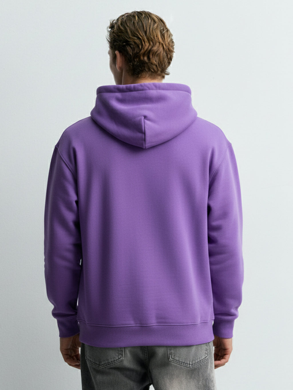 Highlander Men Purple Hooded Pullover Sweatshirt - Purple - Image 3