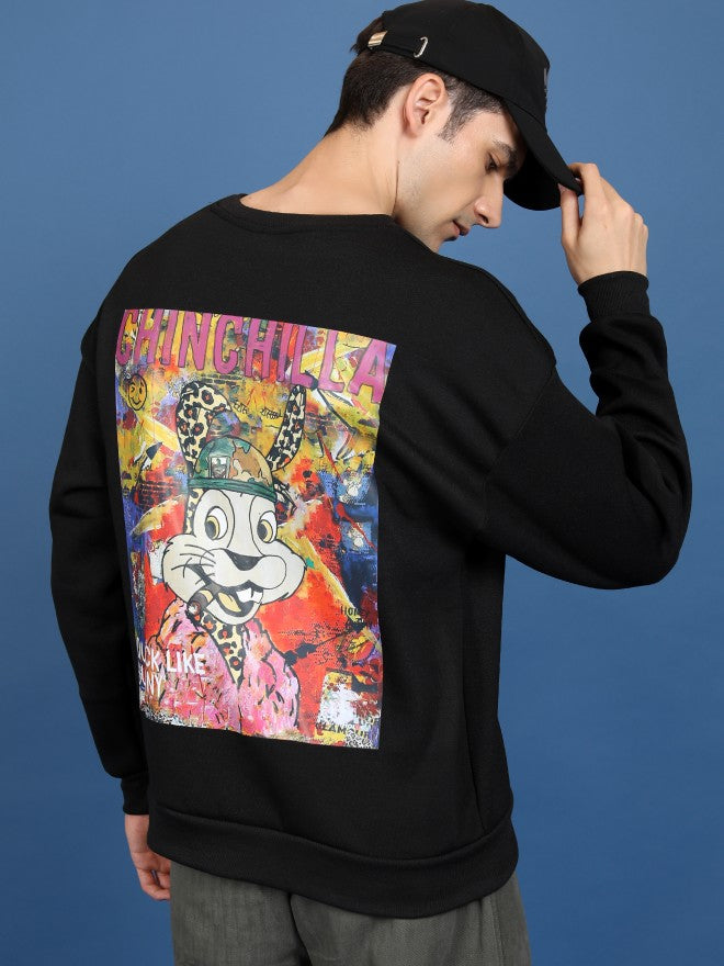 Highlander Men Black Round Neck Sweatshirts - Black - Image 1