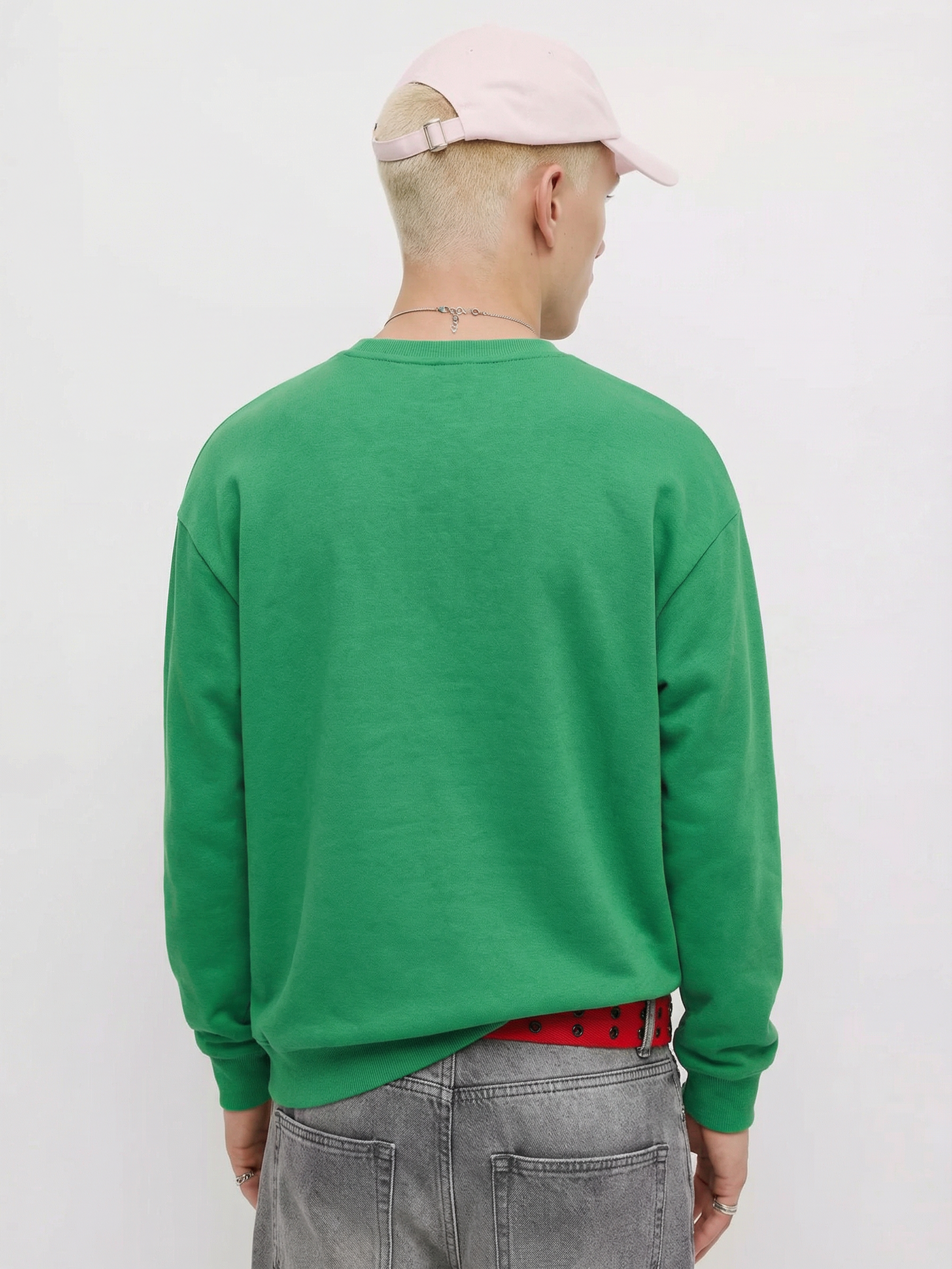 Highlander Men Green Round Neck Pullover Sweatshirt - Green - Image 3