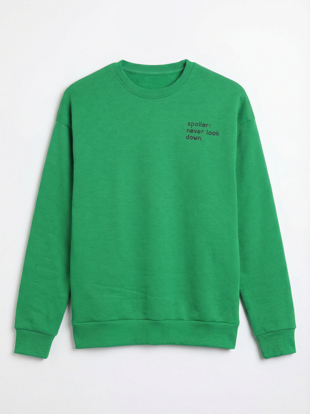 Highlander Men Green Round Neck Pullover Sweatshirt - Green - Image 4