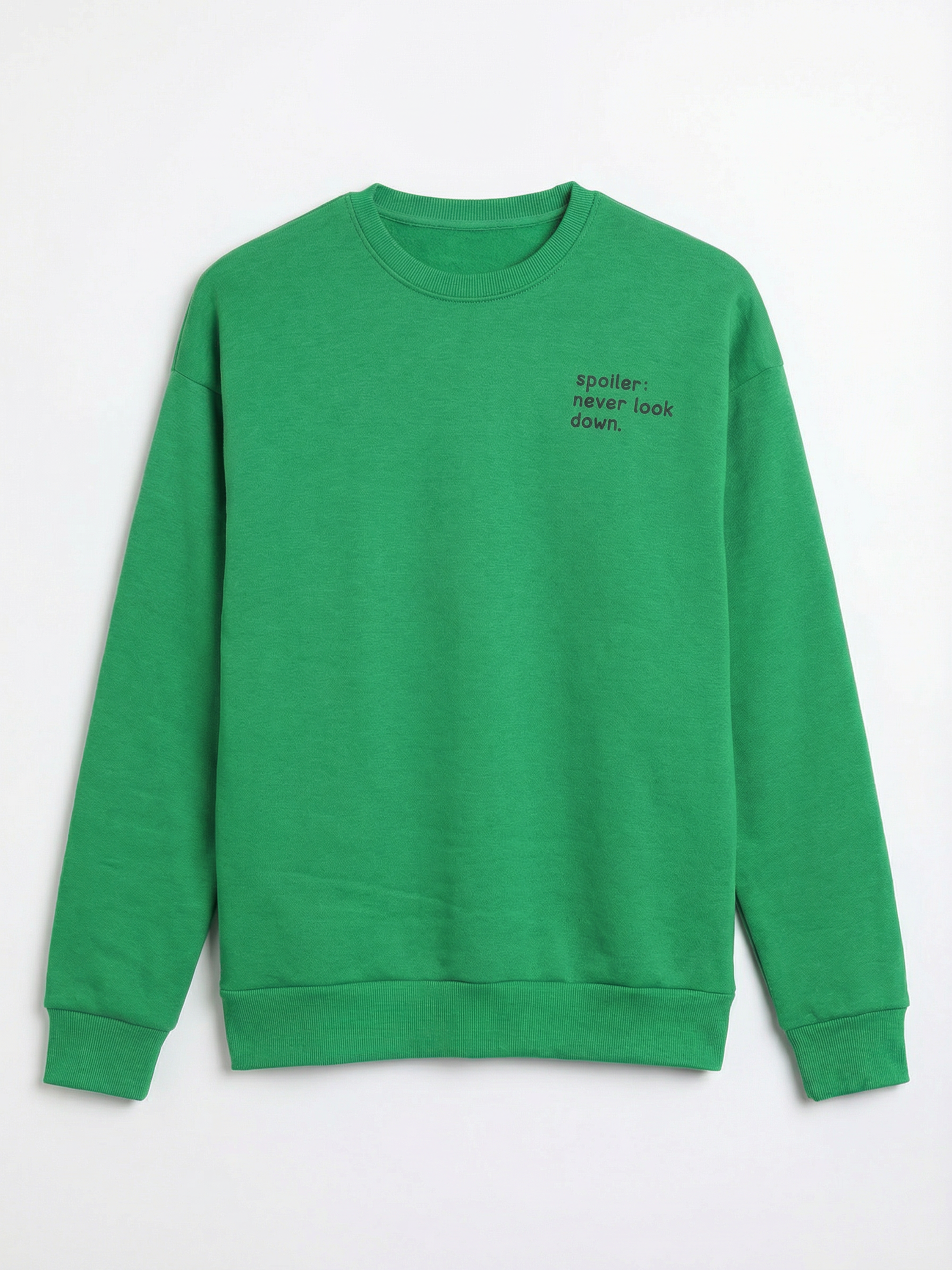 Highlander Men Green Round Neck Pullover Sweatshirt - Green - Image 4