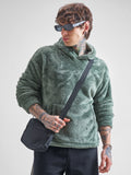 Highlander Men Green Hooded Pullover Sweatshirt - Green - Image 1