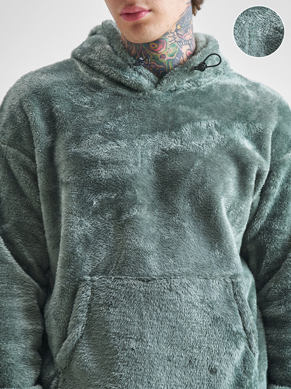 Highlander Men Green Hooded Pullover Sweatshirt - Green - Image 5