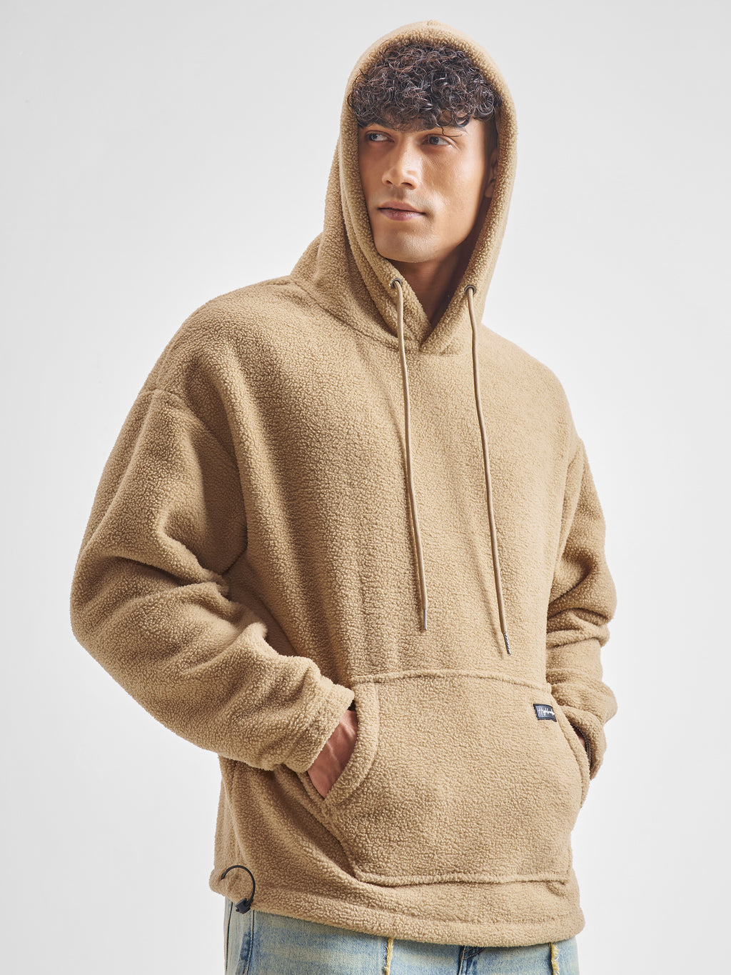 Highlander Men Brown Hooded Pullover Sweatshirt - Brown - Image 6
