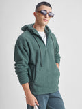 Highlander Men Green Hooded Pullover Sweatshirt - Green - Image 1