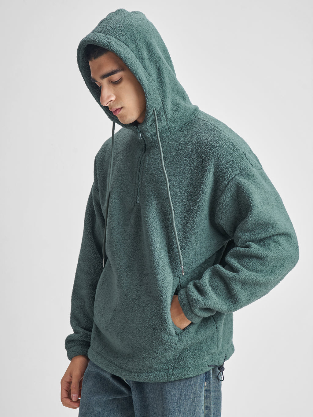 Highlander Men Green Hooded Pullover Sweatshirt - Green - Image 4