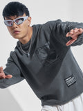 Highlander Men Grey Round Neck Pullover Sweatshirt - Grey - Image 1