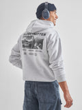 Highlander Men Grey Hooded Pullover Sweatshirt - Grey - Image 1