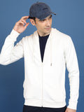 Highlander Men White Hooded Pullover Sweatshirt - White - Image 1