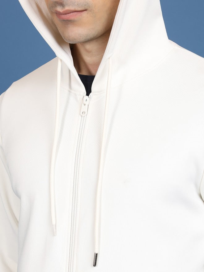 Highlander Men White Hooded Pullover Sweatshirt - White - Image 5