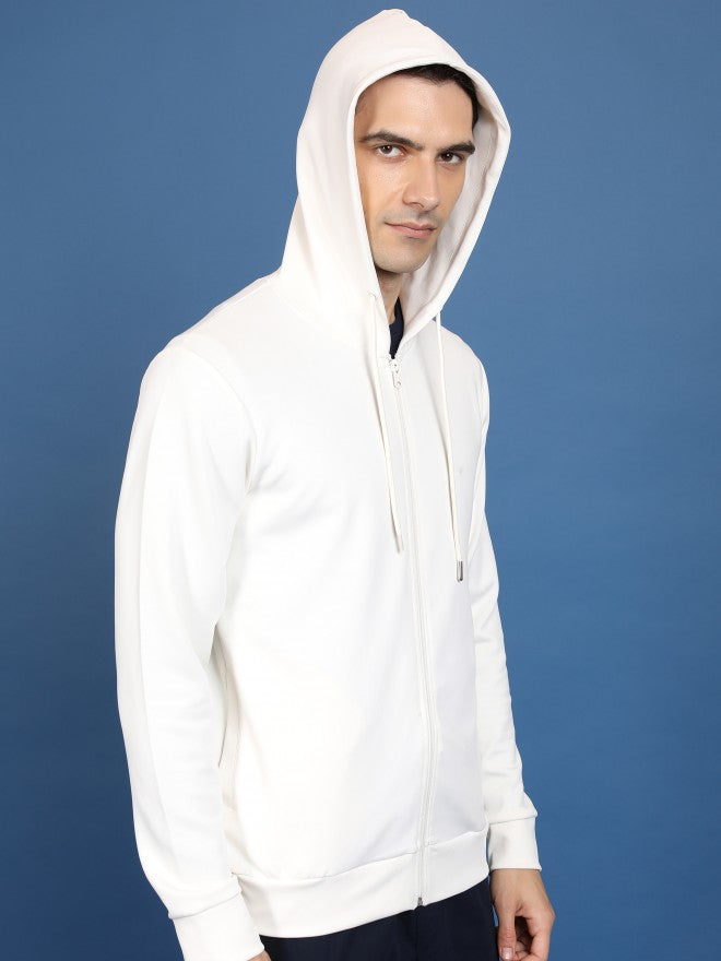Highlander Men White Hooded Pullover Sweatshirt - White - Image 6
