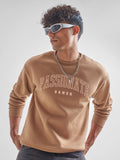 Highlander Men Brown Round Neck Pullover Sweatshirt - Brown - Image 1