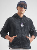 Highlander Men Black Hooded Pullover Sweatshirt - Black - Image 1