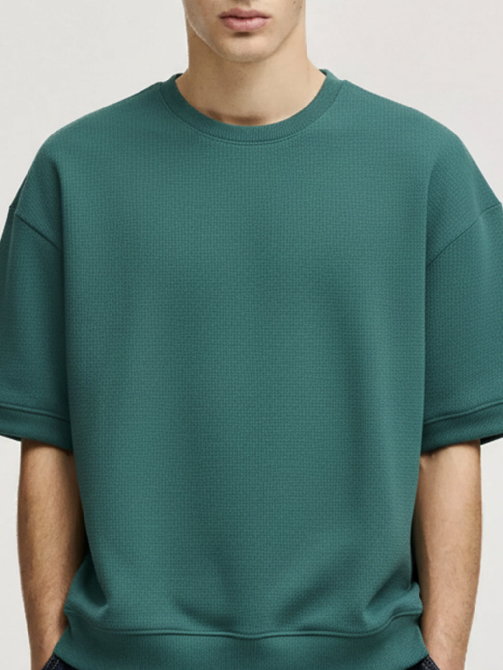 Highlander Men Teal Round Neck Pullover Sweatshirt - Teal - Image 6