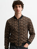 Highlander Men Brown High Neck Pullover Sweatshirt - Brown - Image 1