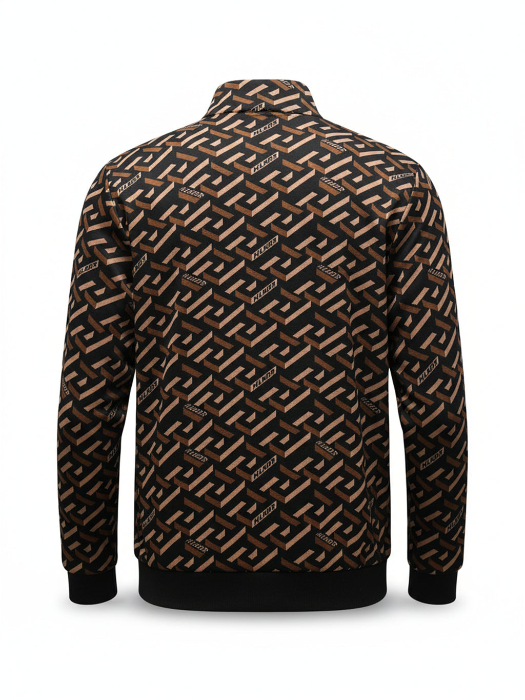 Highlander Men Brown High Neck Pullover Sweatshirt - Brown - Image 4