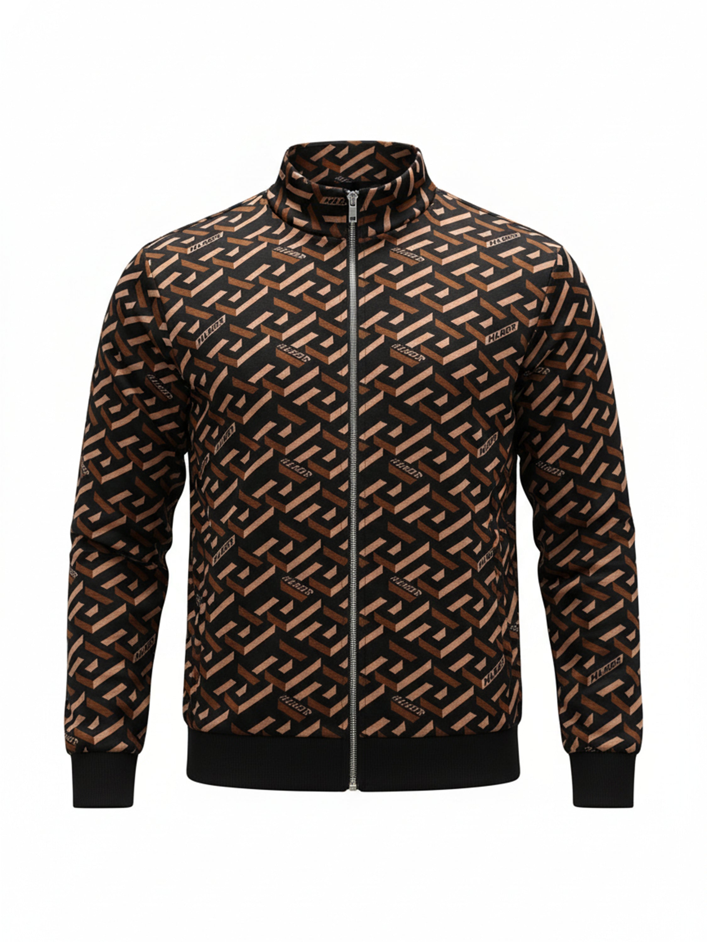 Highlander Men Brown High Neck Pullover Sweatshirt - Brown - Image 5