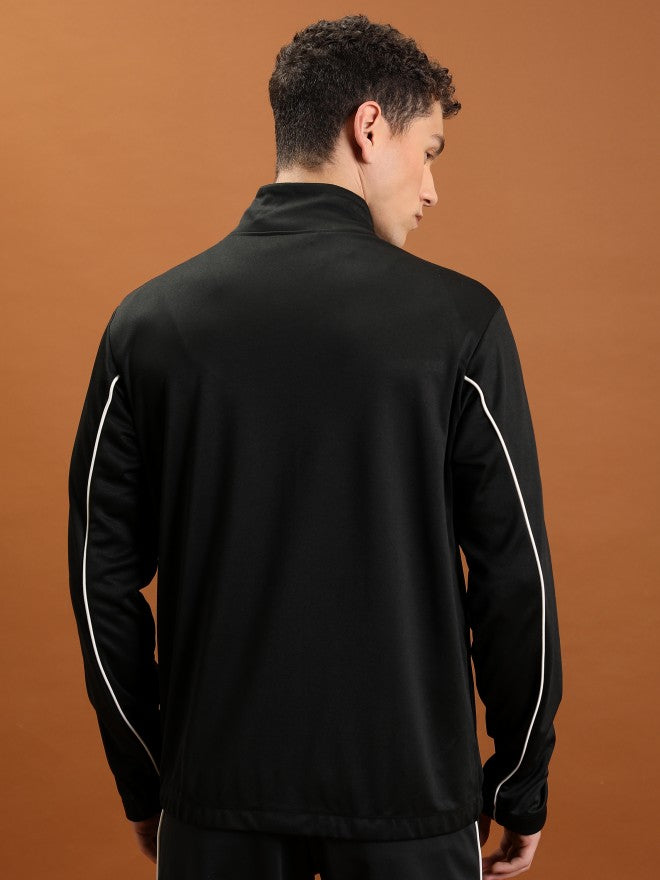 Highlander Men Black High Neck Sweatshirt - Black - Image 3