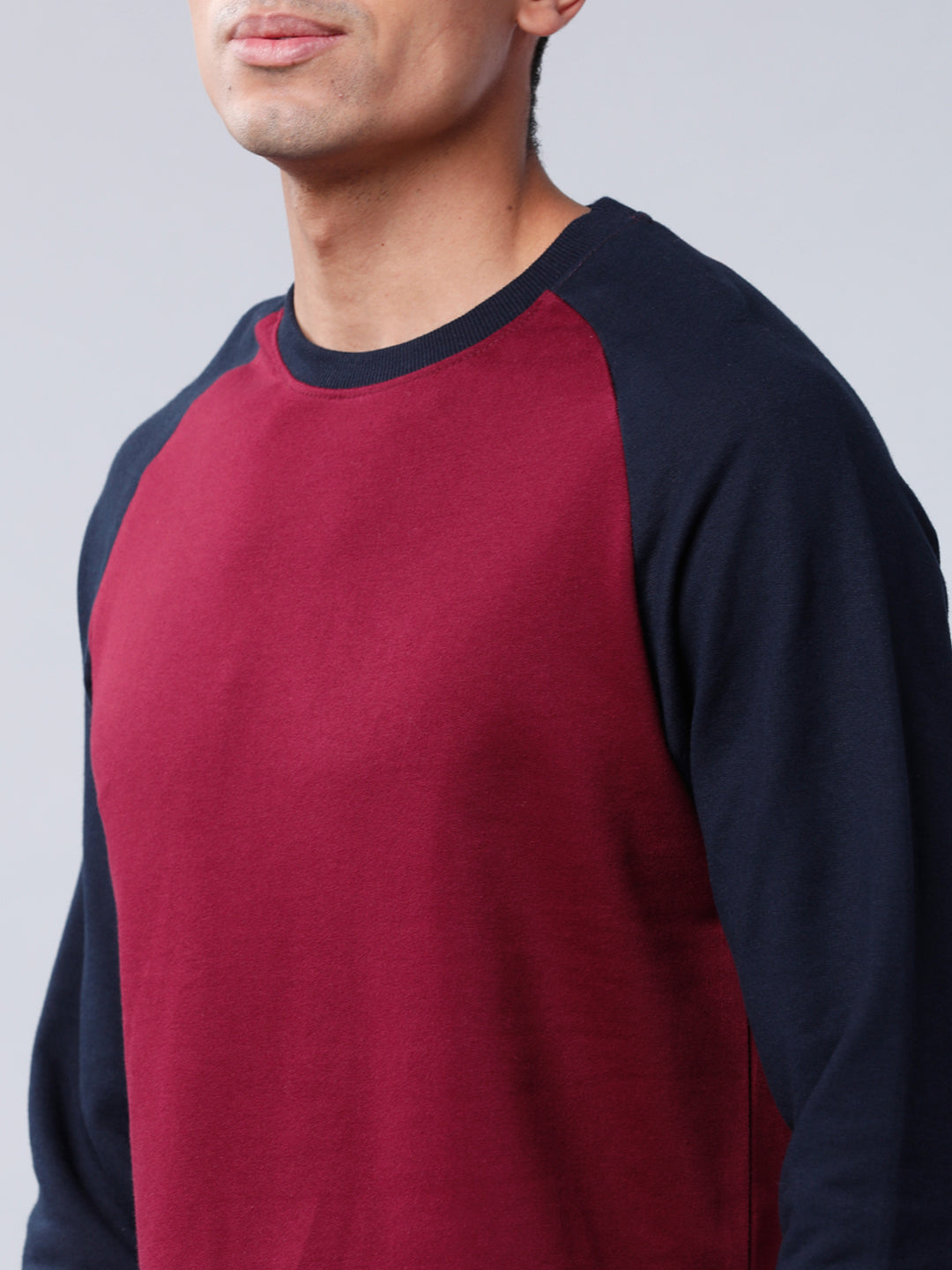Highlander Men Maroon Round Neck Pullover Sweatshirt - Maroon - Image 4