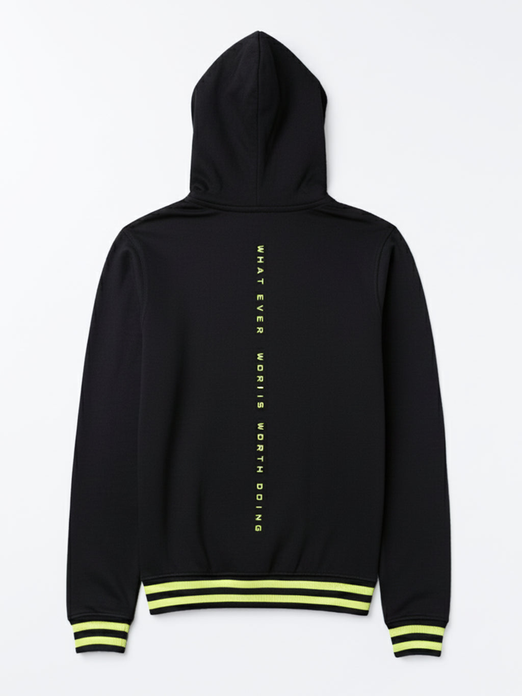 Highlander Men Black Hooded Pullover Sweatshirt - Black - Image 5