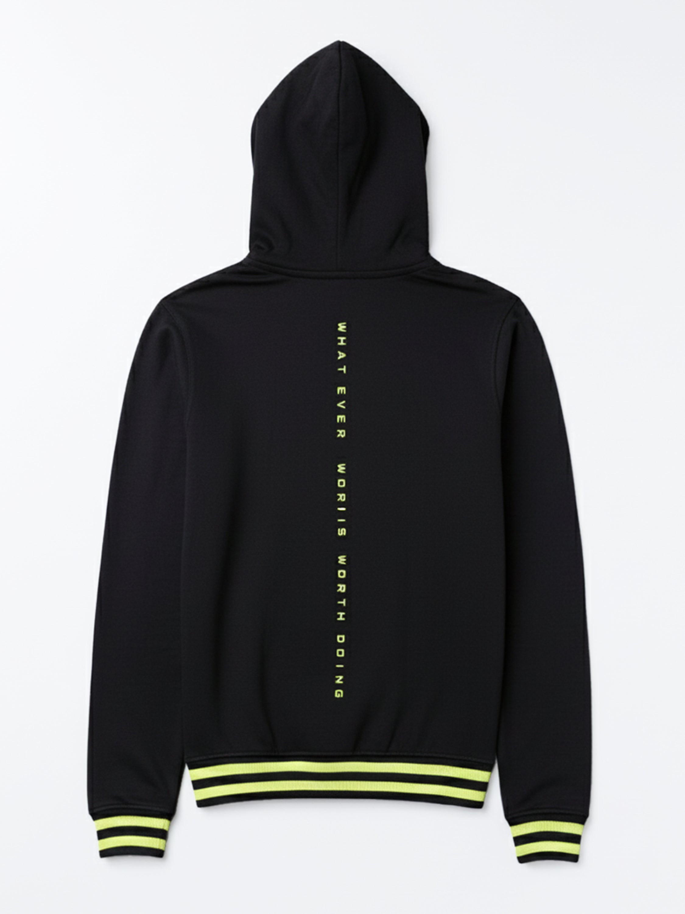 Highlander Men Black Hooded Pullover Sweatshirt - Black - Image 5