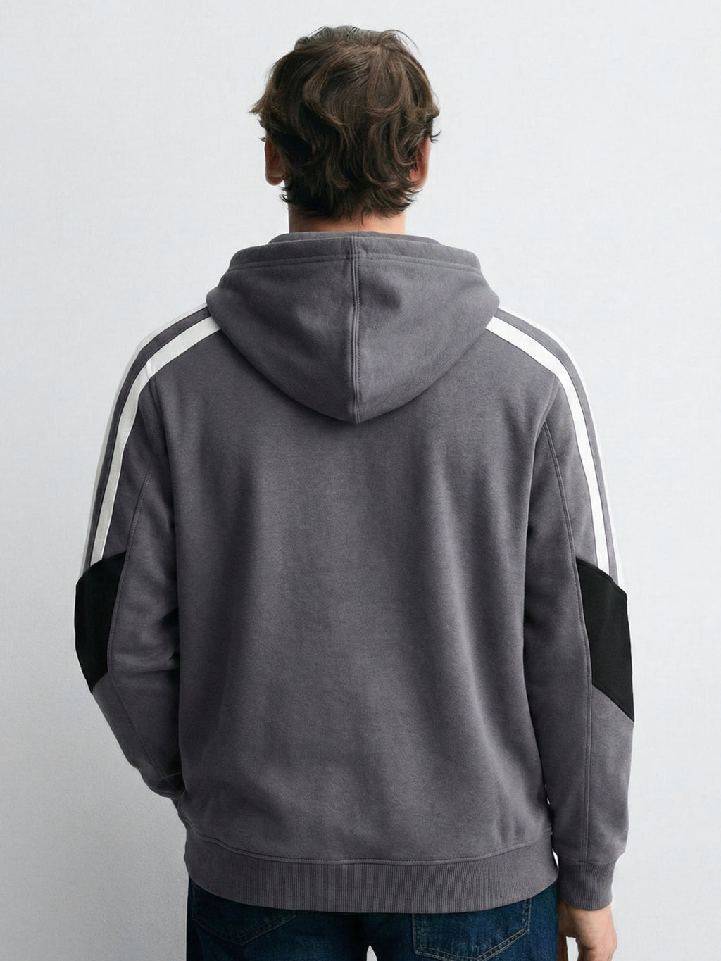 Highlander Men Blue Hooded Pullover Sweatshirt - Blue - Image 2