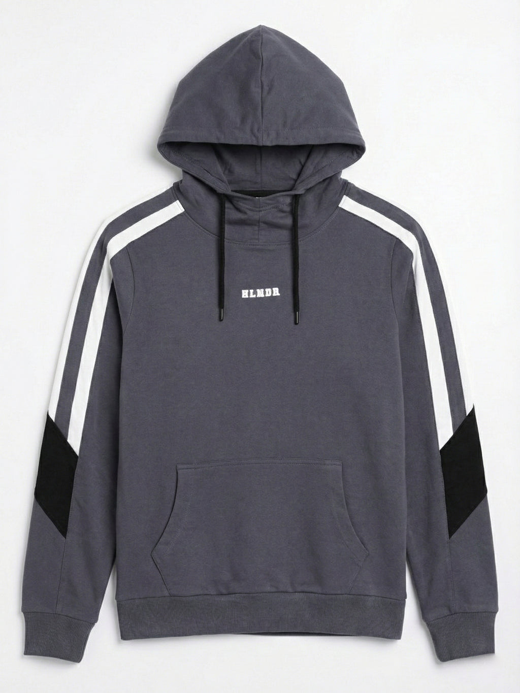 Highlander Men Blue Hooded Pullover Sweatshirt - Blue - Image 4
