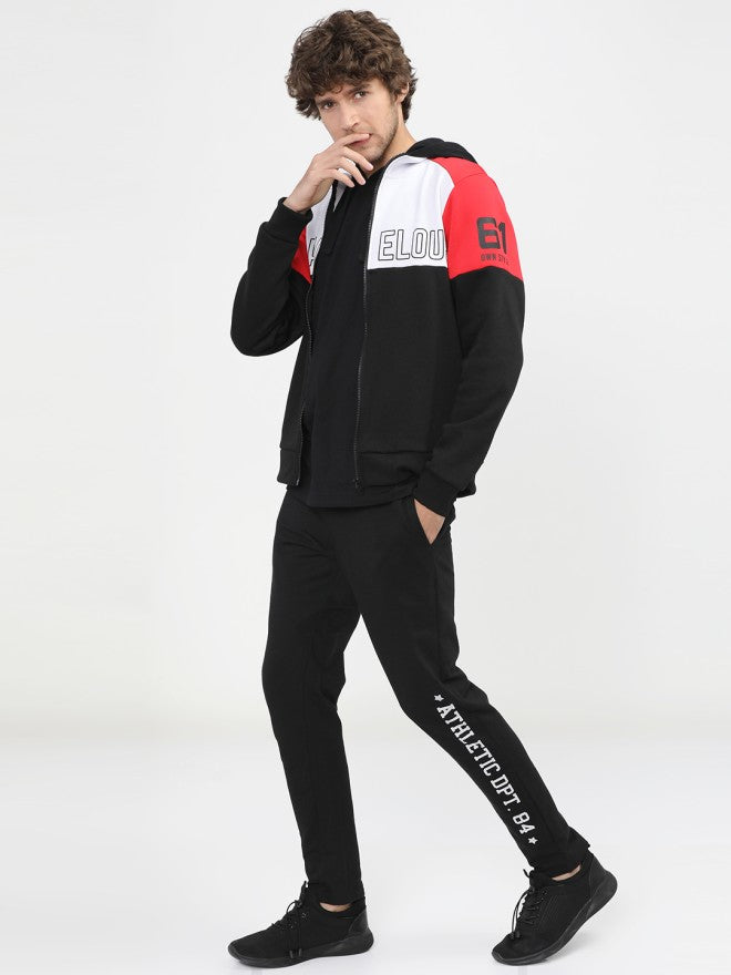 Highlander Men Multi High Neck Front-Open Sweatshirt - Multi - Image 4