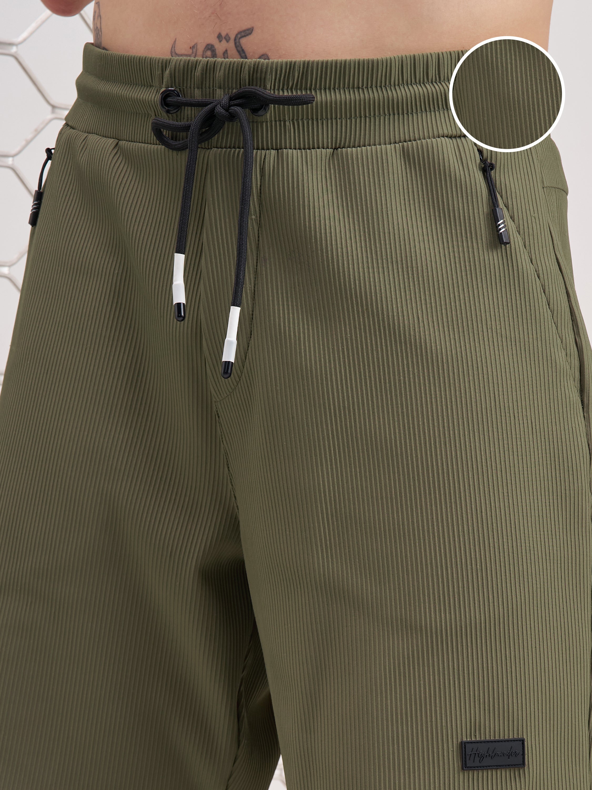Highlander Men Olive Regular Fit Shorts - Olive - Image 5