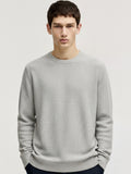Highlander Men Grey Round Neck Pullover Sweater - Grey - Image 1