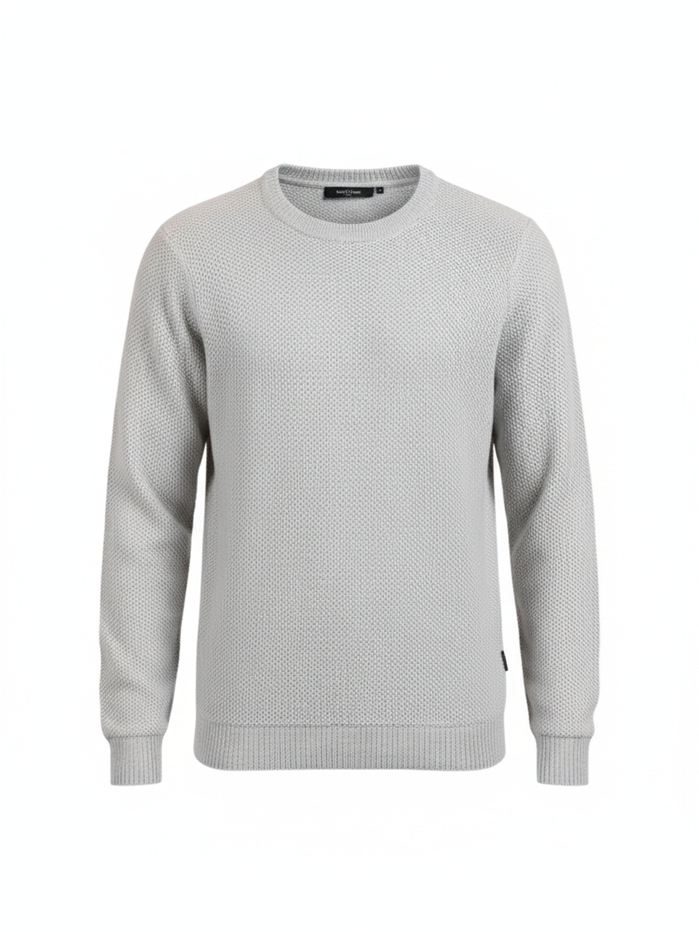 Highlander Men Grey Round Neck Pullover Sweater - Grey - Image 4