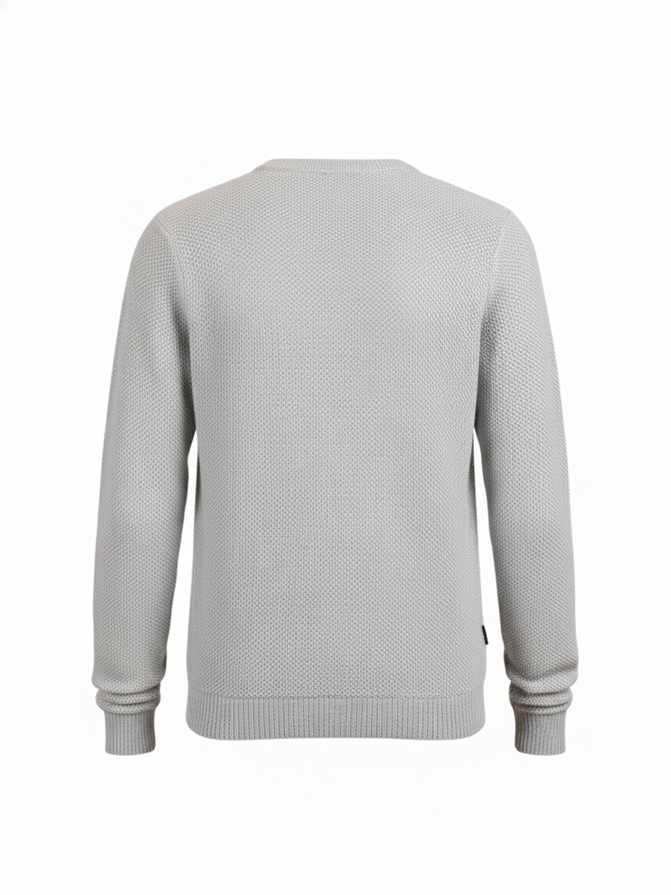 Highlander Men Grey Round Neck Pullover Sweater - Grey - Image 5