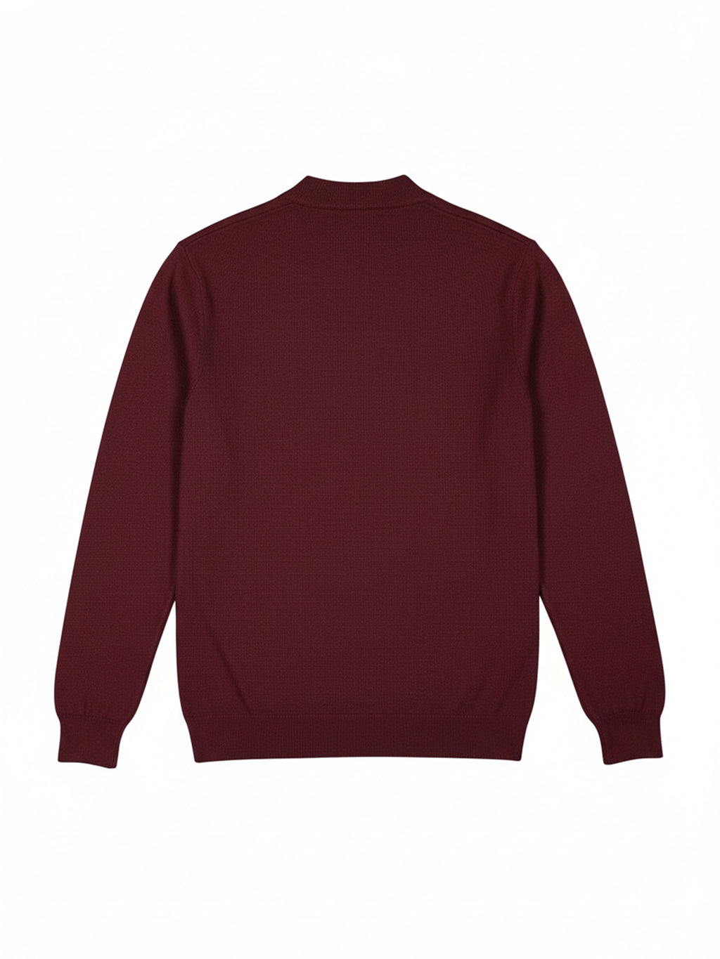 Highlander Men Red Round Neck Pullover Sweater - Red - Image 5