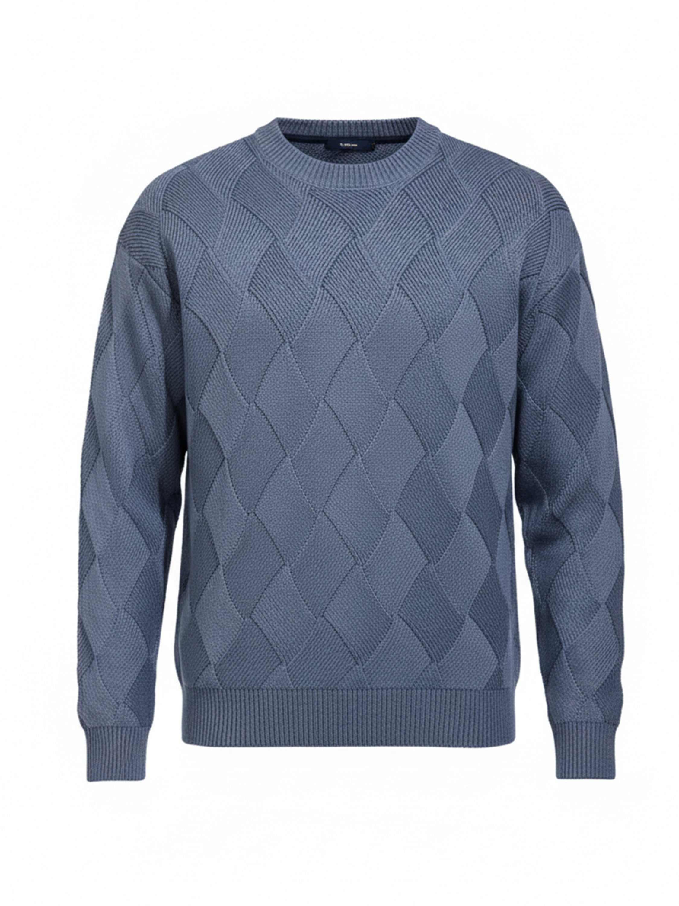Highlander Men Grey Round Neck Pullover Sweater - Grey - Image 5